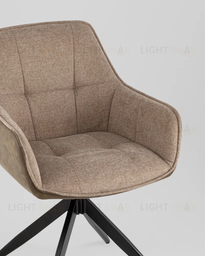 Стул обеденный Alba экокожа коричневый УТ000039272