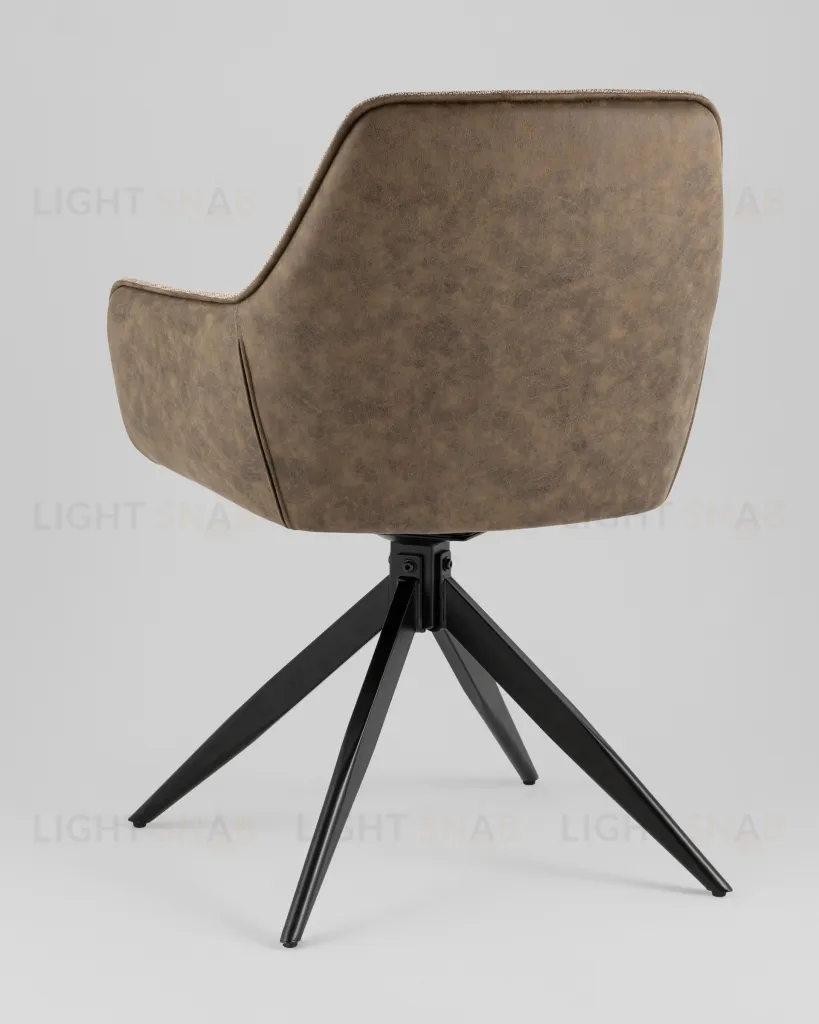 Стул обеденный Alba экокожа коричневый УТ000039272