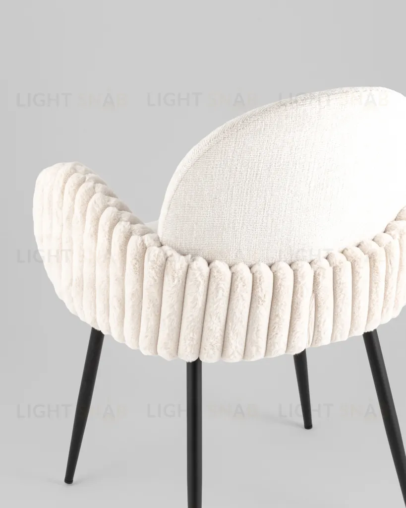 Стул обеденный Wave Stripes букле светло-серый УТ000040341