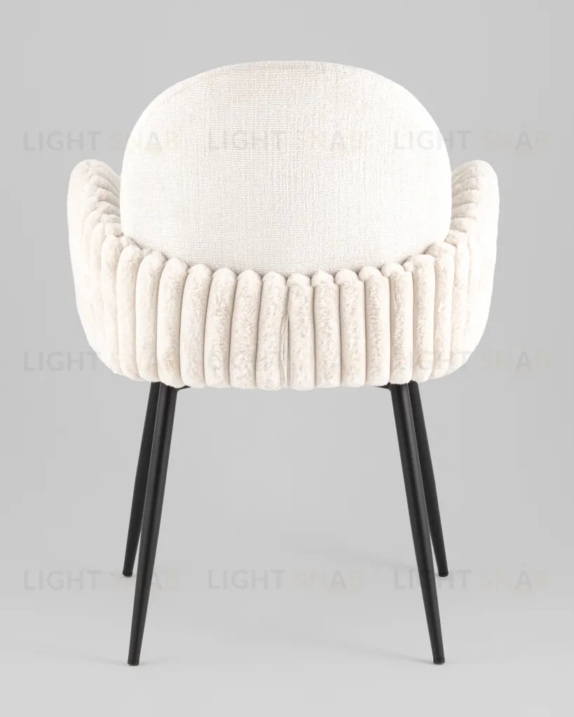 Стул обеденный Wave Stripes букле светло-серый УТ000040341