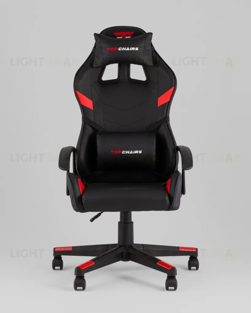 Кресло спортивное TopChairs Warden черно-красный УТ000039484