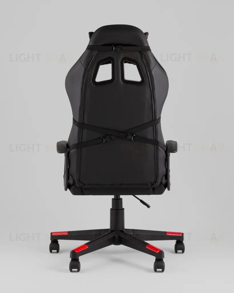 Кресло спортивное TopChairs Warden черно-красный УТ000039484