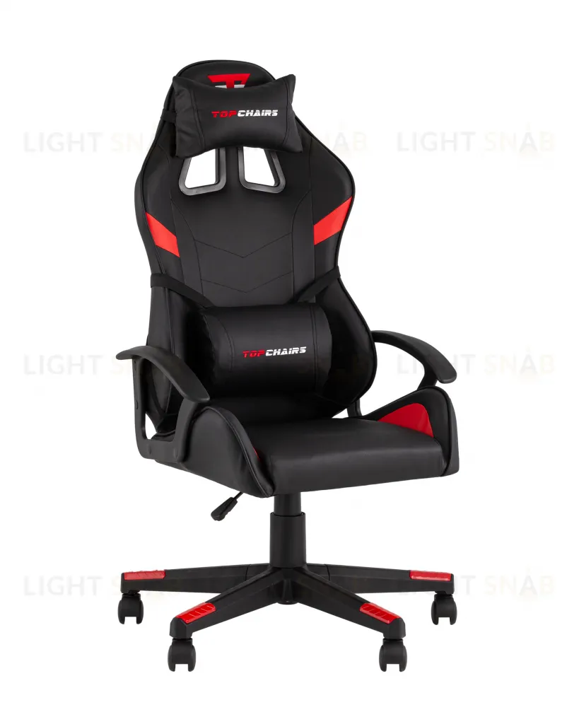 Кресло спортивное TopChairs Warden черно-красный УТ000039484
