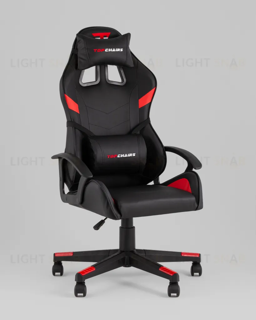 Кресло спортивное TopChairs Warden черно-красный УТ000039484