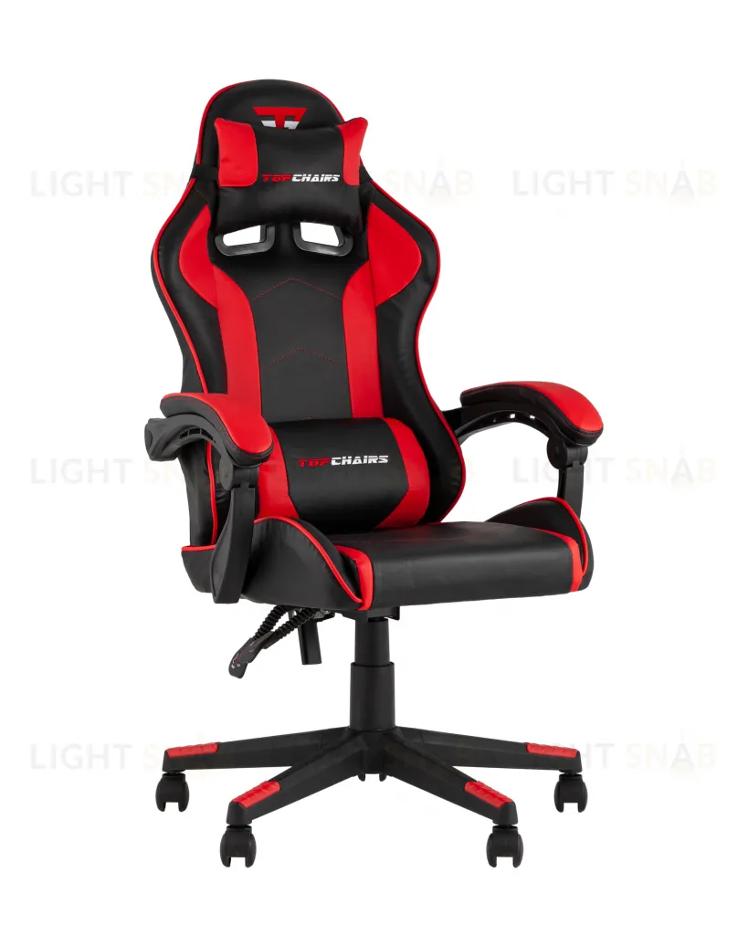 Кресло спортивное TopChairs Shadow черно-красный УТ000039459