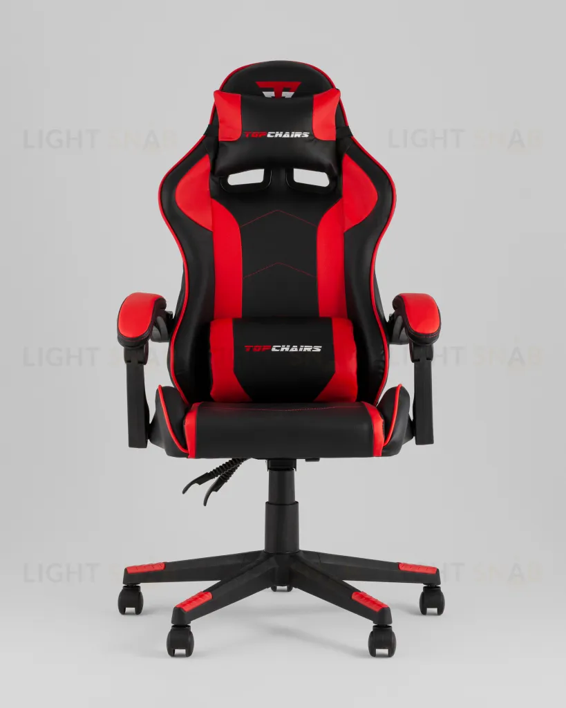 Кресло спортивное TopChairs Shadow черно-красный УТ000039459