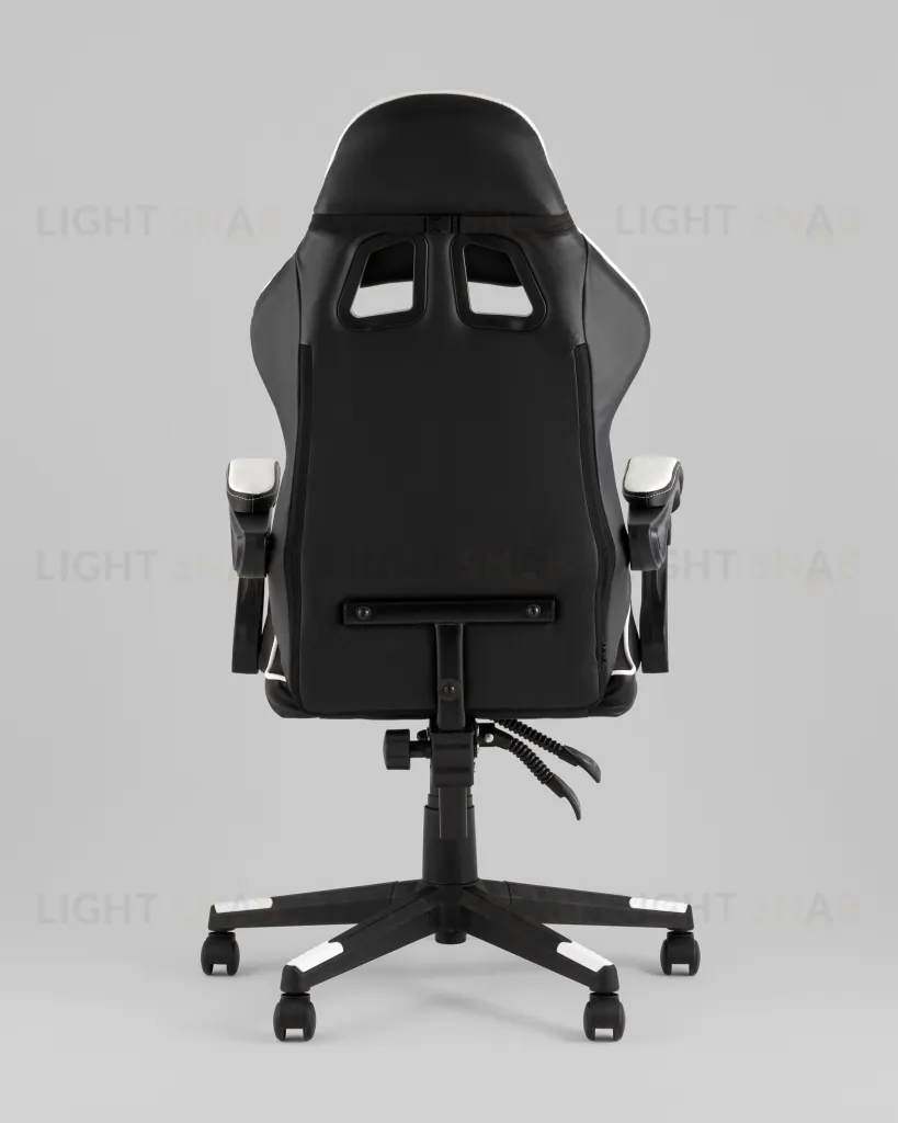 Кресло спортивное TopChairs Shadow черно-белый УТ000039461