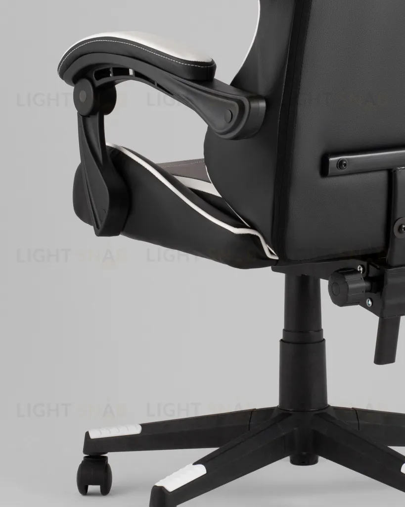 Кресло спортивное TopChairs Shadow черно-белый УТ000039461