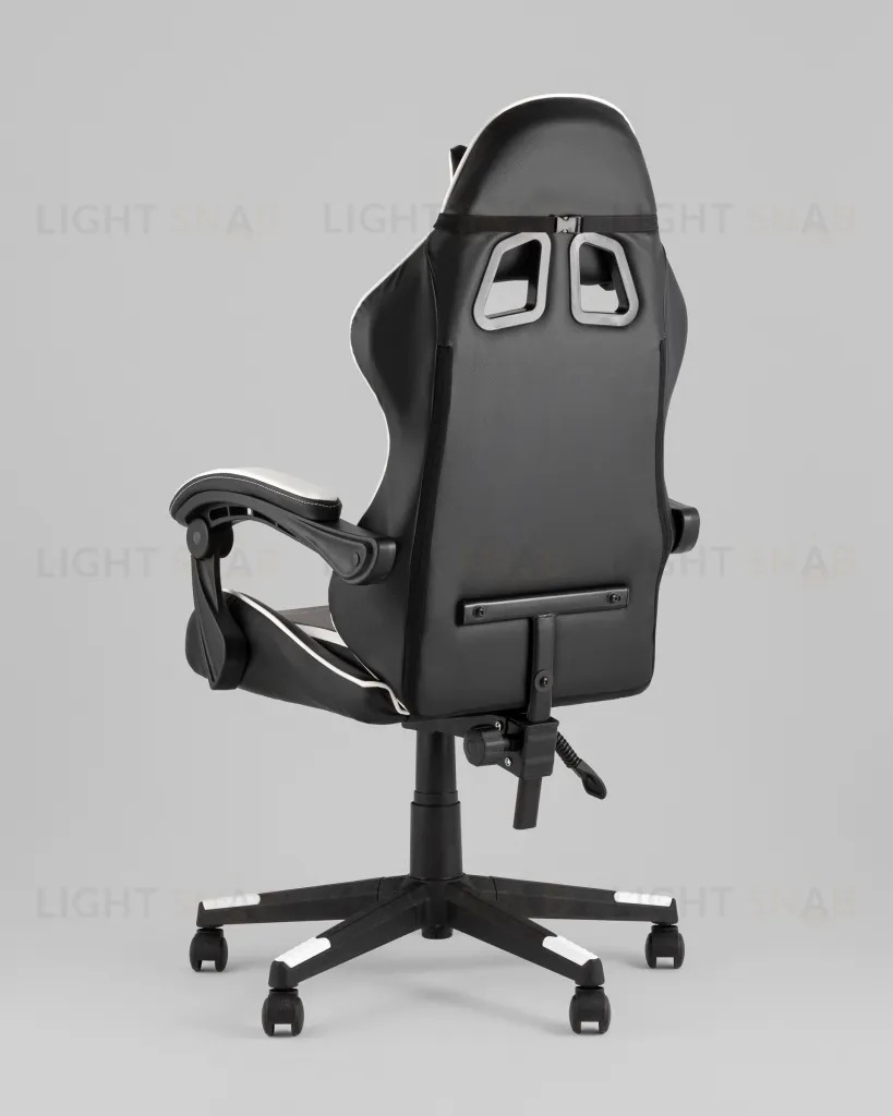 Кресло спортивное TopChairs Shadow черно-белый УТ000039461