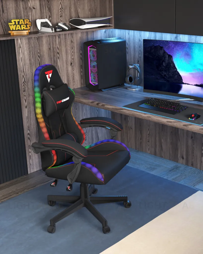 Кресло спортивное TopChairs Druid черный УТ000039467