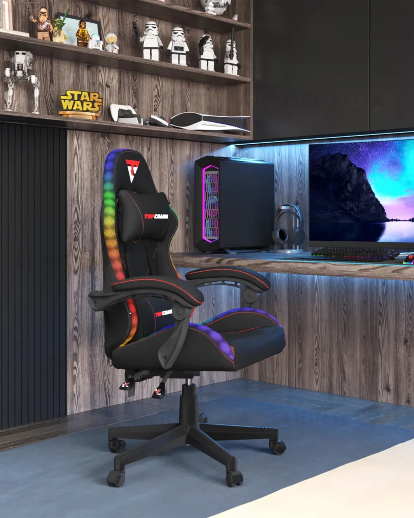 Кресло спортивное TopChairs Druid черный УТ000039467