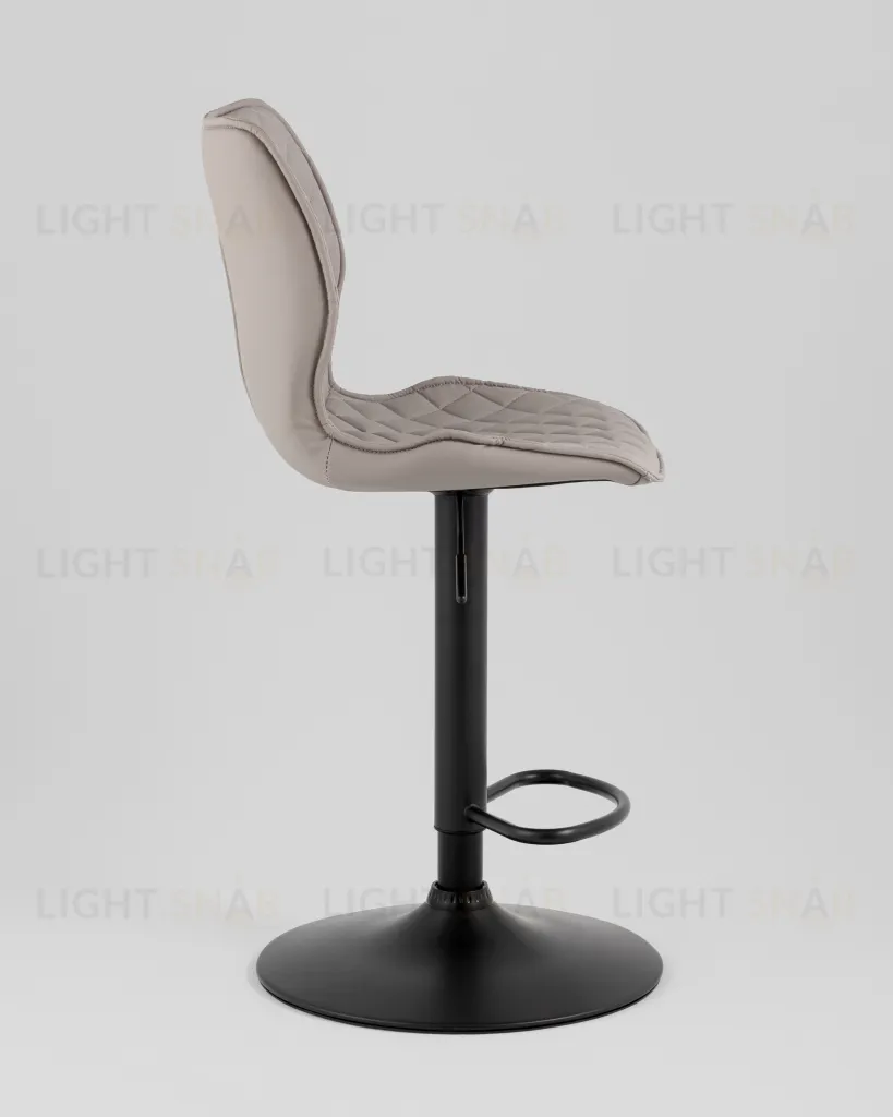 Стул барный Dome экокожа серый 2 шт УТ000039936