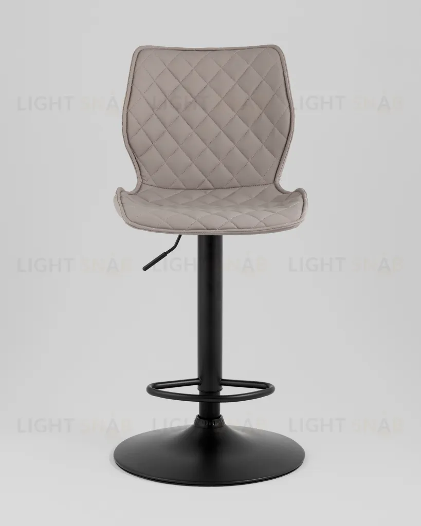 Стул барный Dome экокожа серый 2 шт УТ000039936