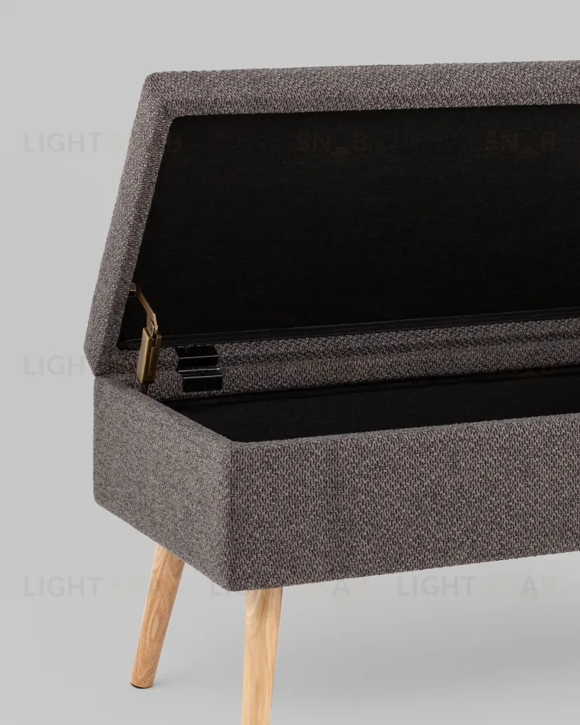 Банкетка Сторми с ящиком темно-серый УТ000039384