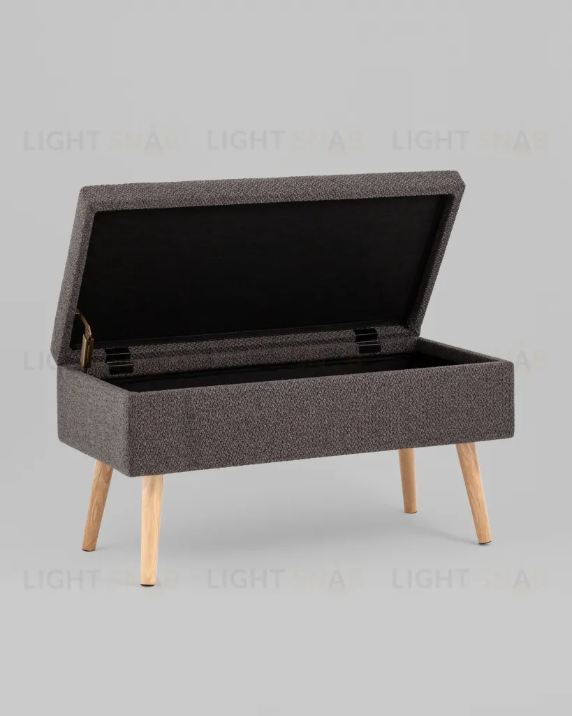 Банкетка Сторми с ящиком темно-серый УТ000039384