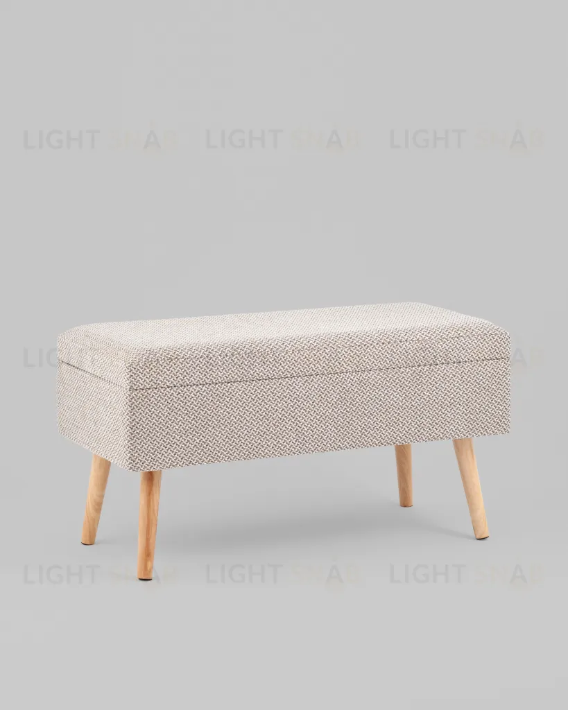 Банкетка Сторми с ящиком серый УТ000039385