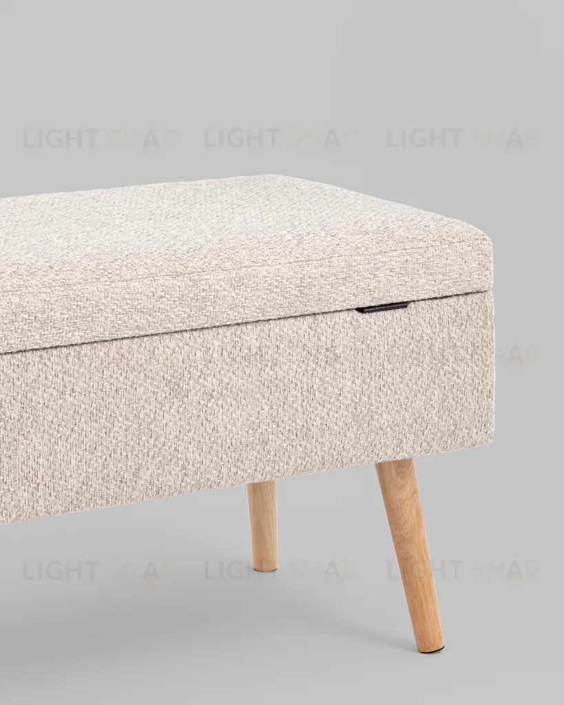 Банкетка Сторми с ящиком серо-бежевый УТ000039387