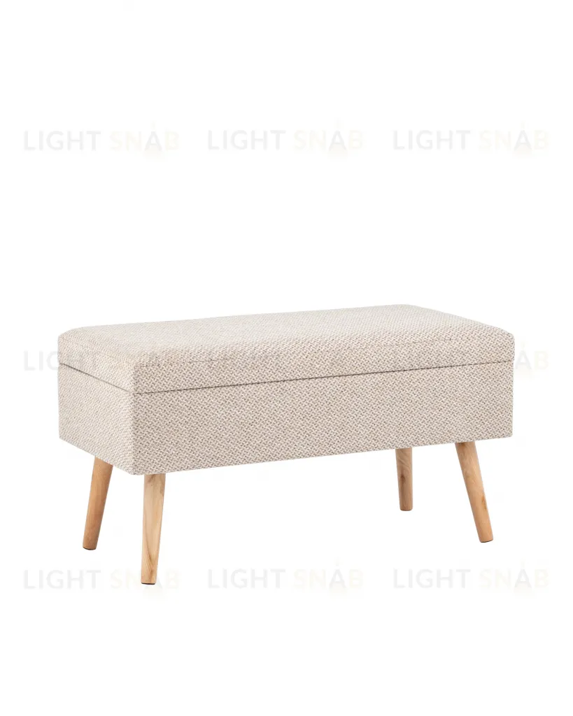 Банкетка Сторми с ящиком бежевый УТ000039388