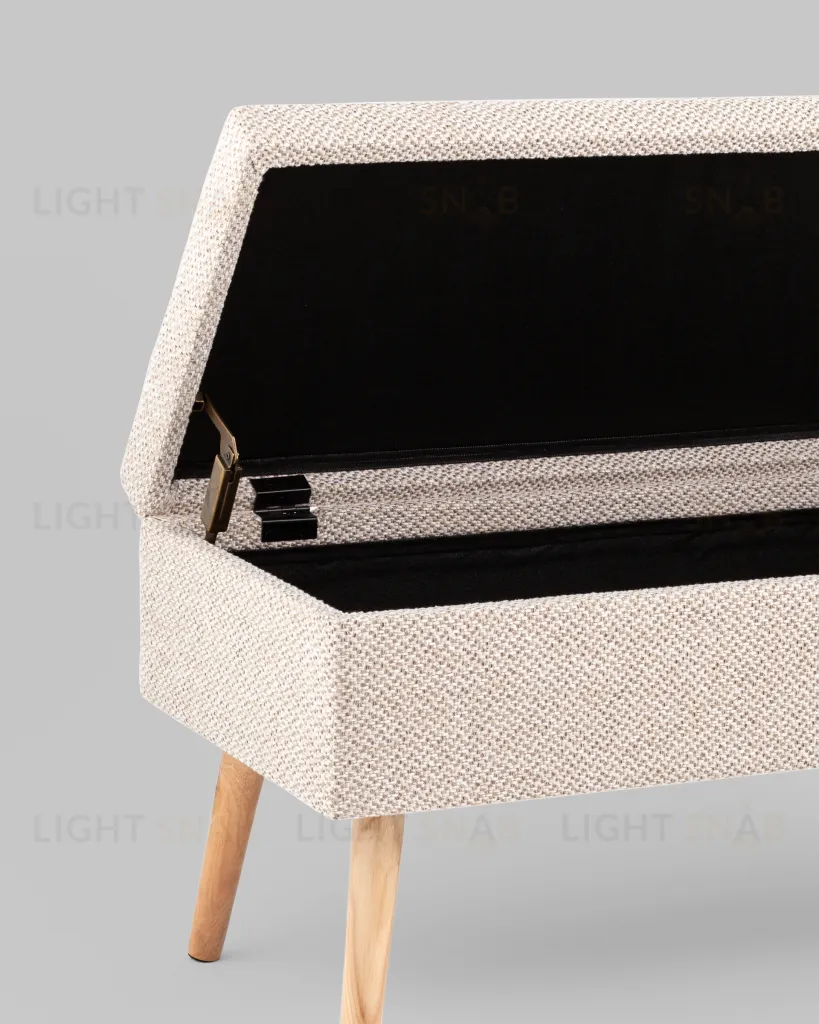 Банкетка Сторми с ящиком бежевый УТ000039388