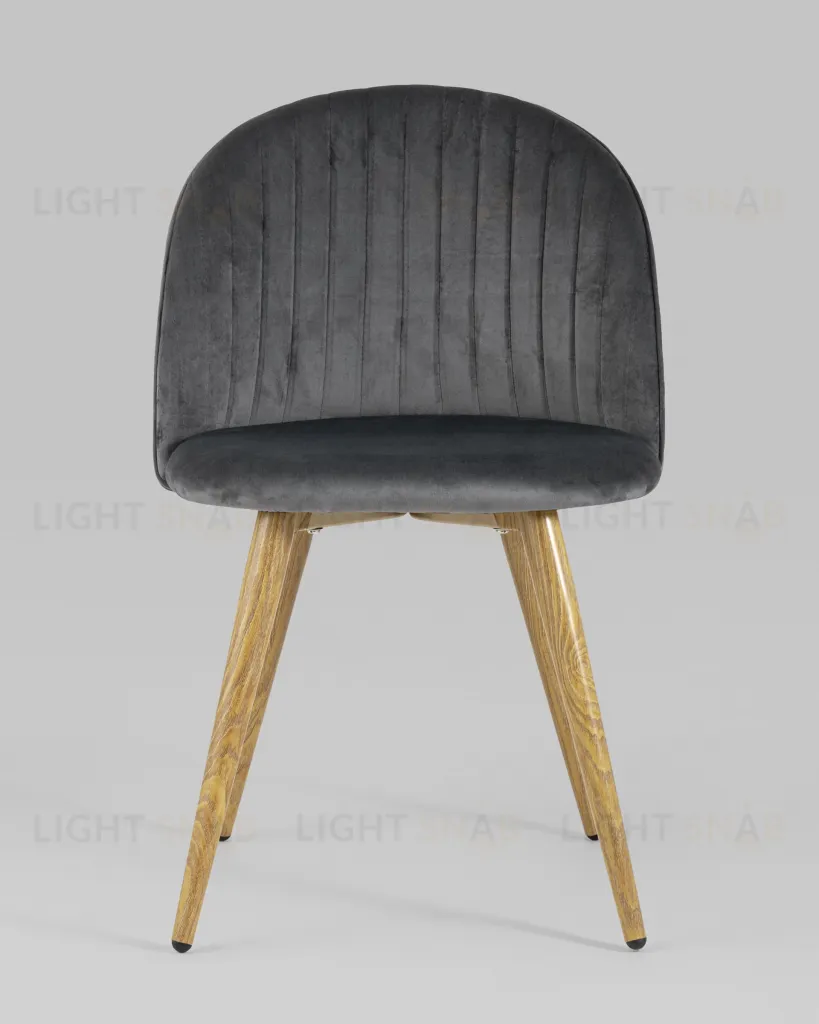 Стул Лион Страйпс велюр серый 4 шт УТ000037461