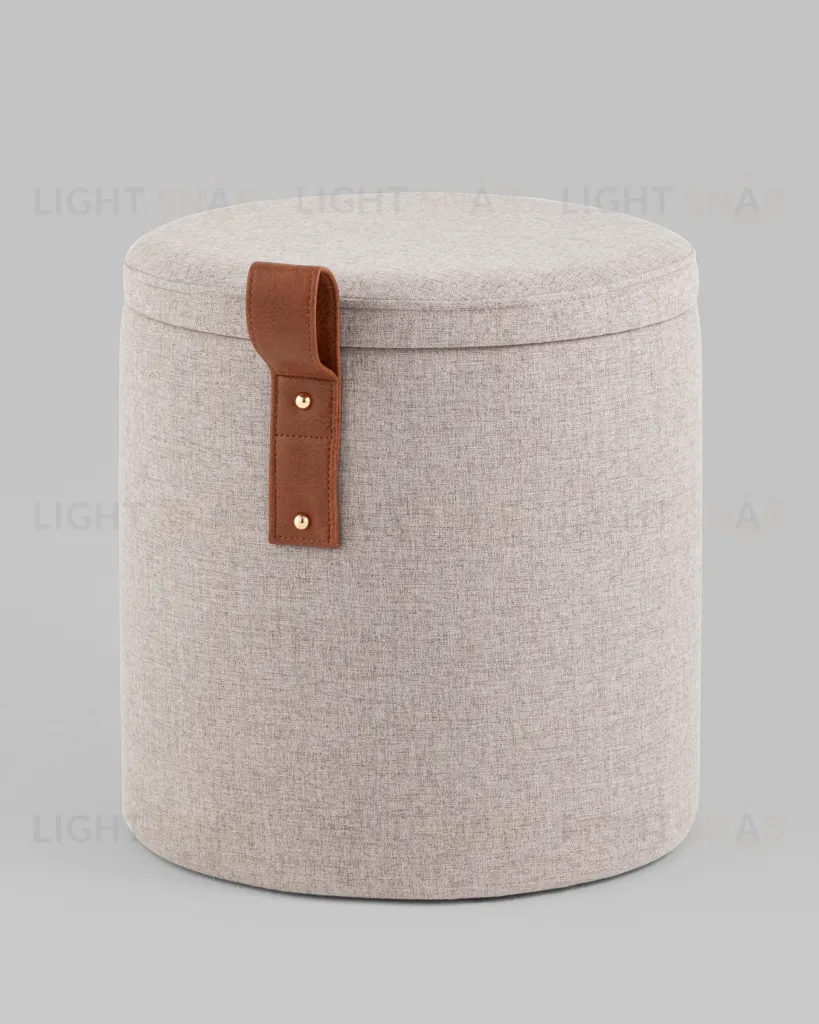 Пуф с ящиком Эркки рогожка XS серый УТ000039494