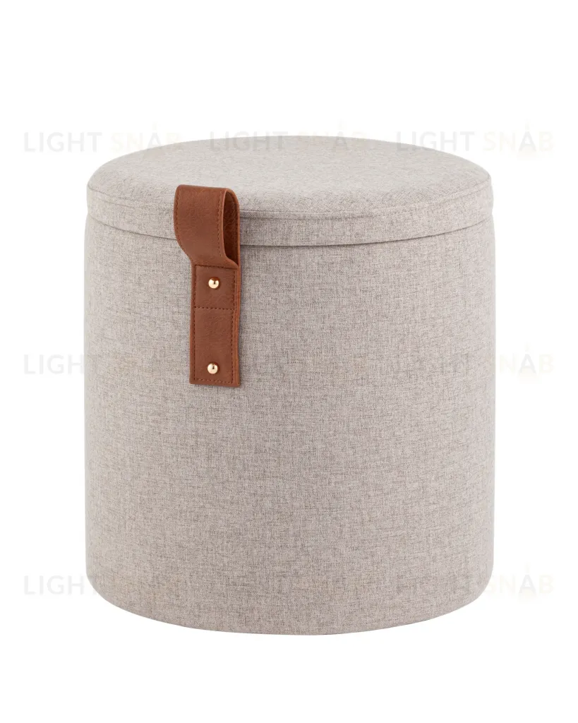 Пуф с ящиком Эркки рогожка XS серый УТ000039494