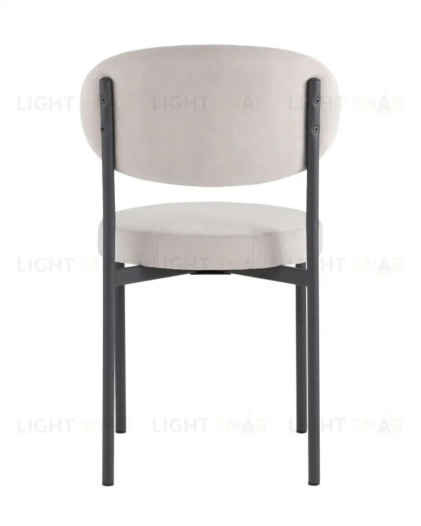 Стул Бриф SN велюр светло-серый каркас антрацитовый муар УТ000039449