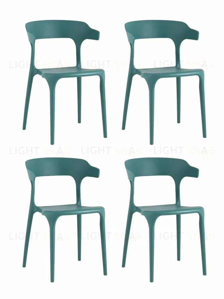 Стул Neo пластик темно-бирюзовый 4 шт. УТ000037293