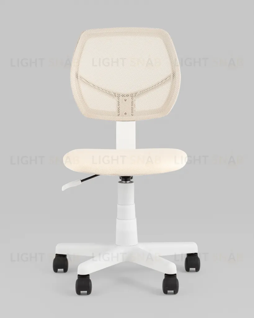 Кресло компьютерное детское ЛОЛО бежевый пластик белый УТ000039090