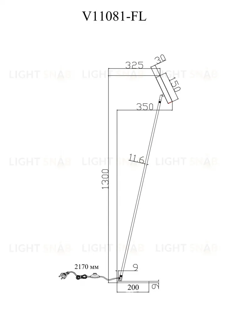 Торшер светодиодный Moderli V11081-FL Harmo УТ000038818