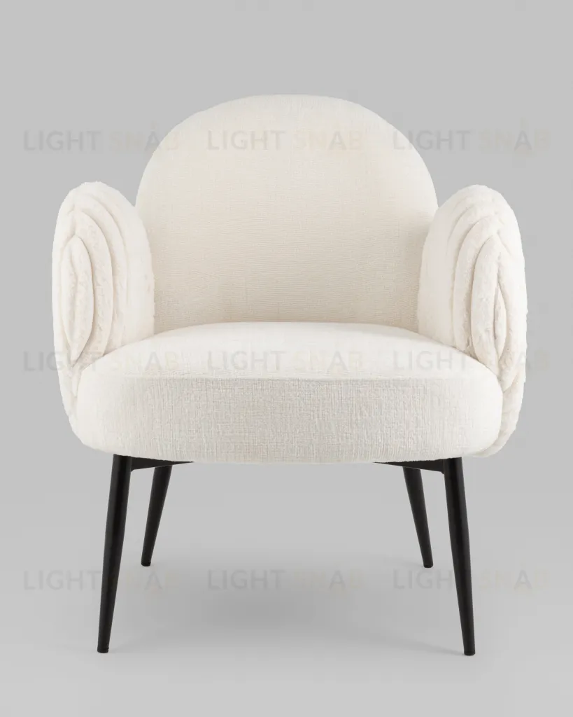 Кресло Wave Stripes букле белый УТ000038941