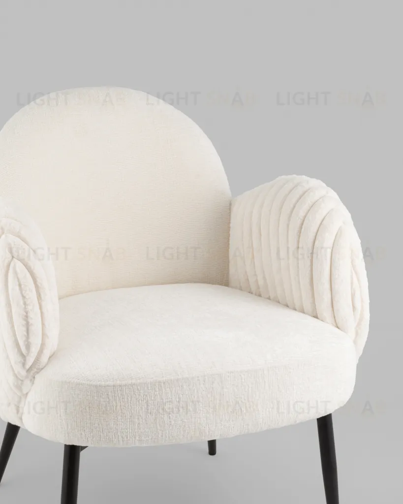 Кресло Wave Stripes букле белый УТ000038941