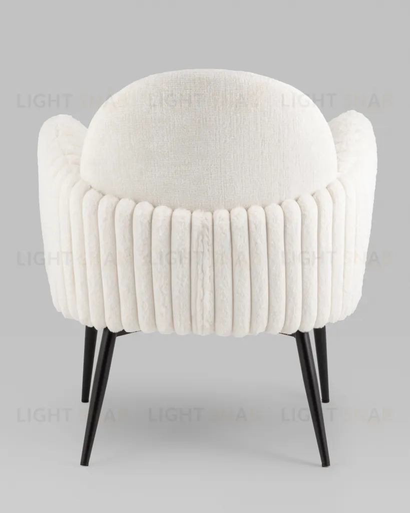 Кресло Wave Stripes букле белый УТ000038941