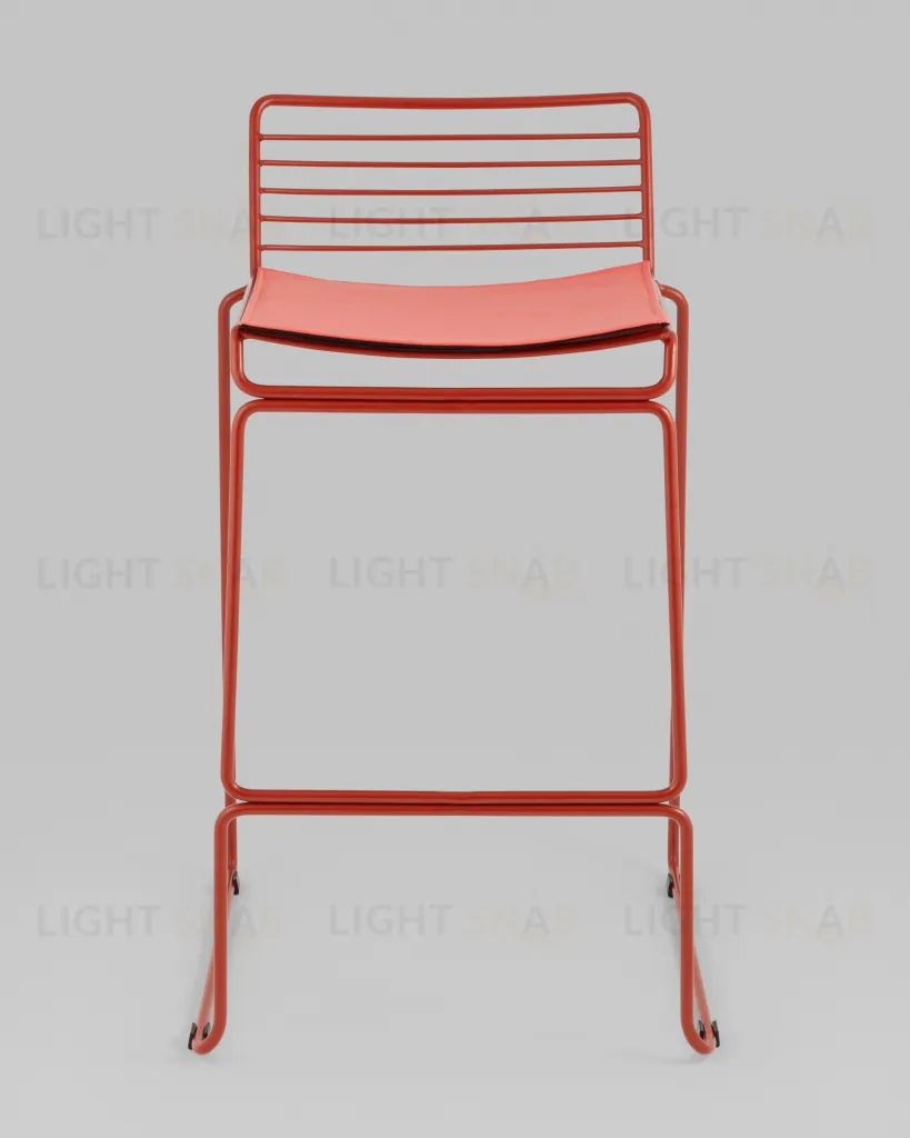 Стул полубарный Danny бордовый с подушкой УТ000038990