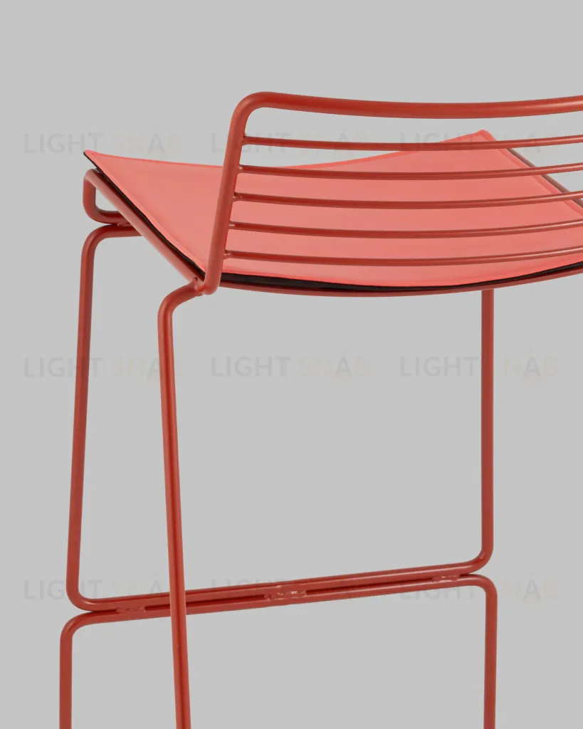 Стул полубарный Danny бордовый с подушкой УТ000038990