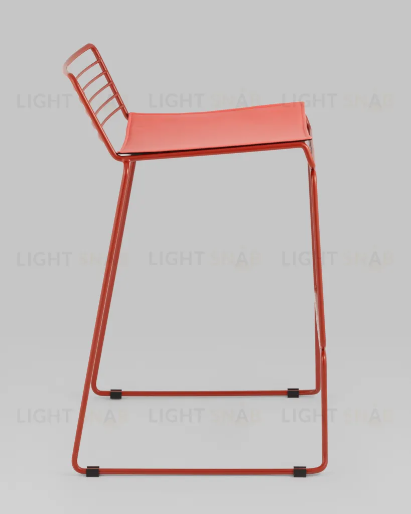 Стул полубарный Danny бордовый с подушкой УТ000038990