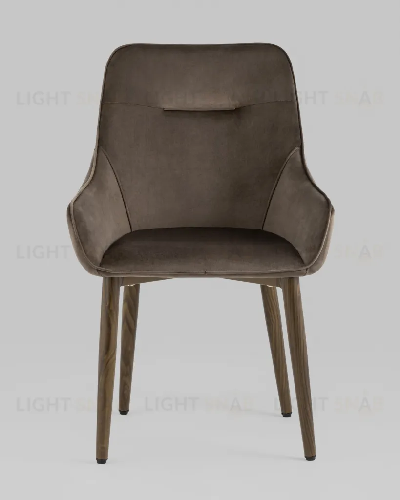 Стул Диана велюр коричневый 4 шт УТ000037403