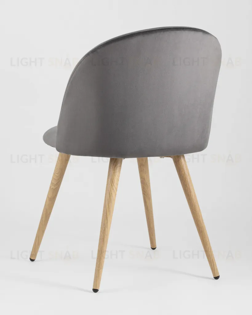 Стул Лион велюр серый 4 шт УТ000037451