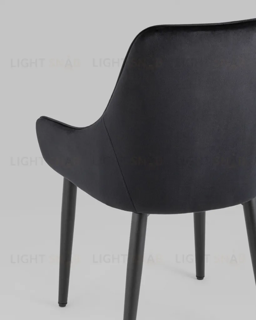 Стул Диана велюр черный 4 шт УТ000037421