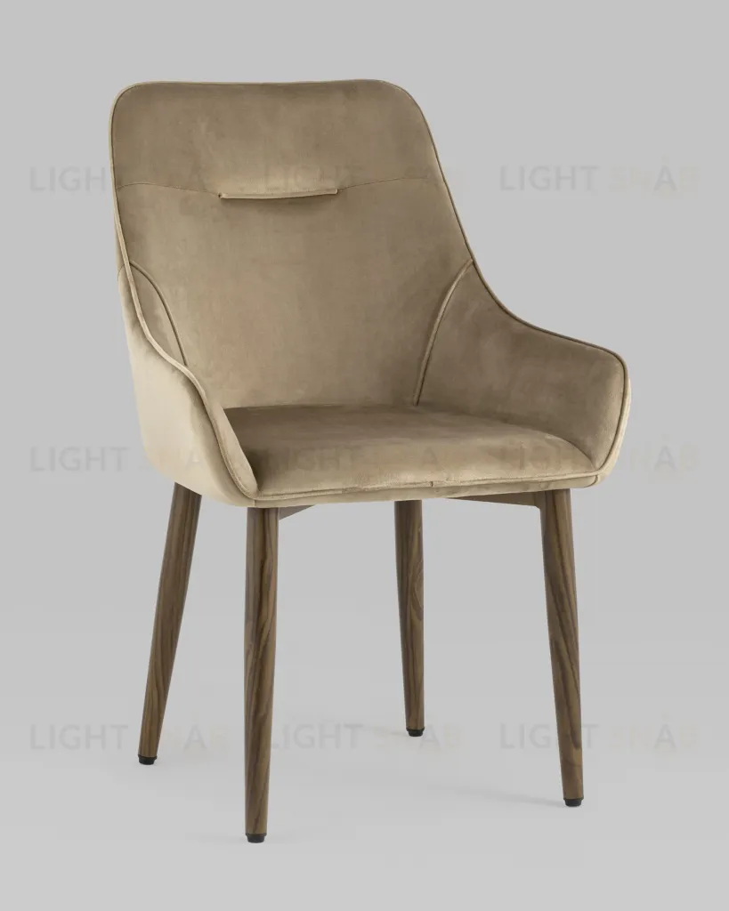 Стул Диана велюр бежевый 4 шт УТ000037399