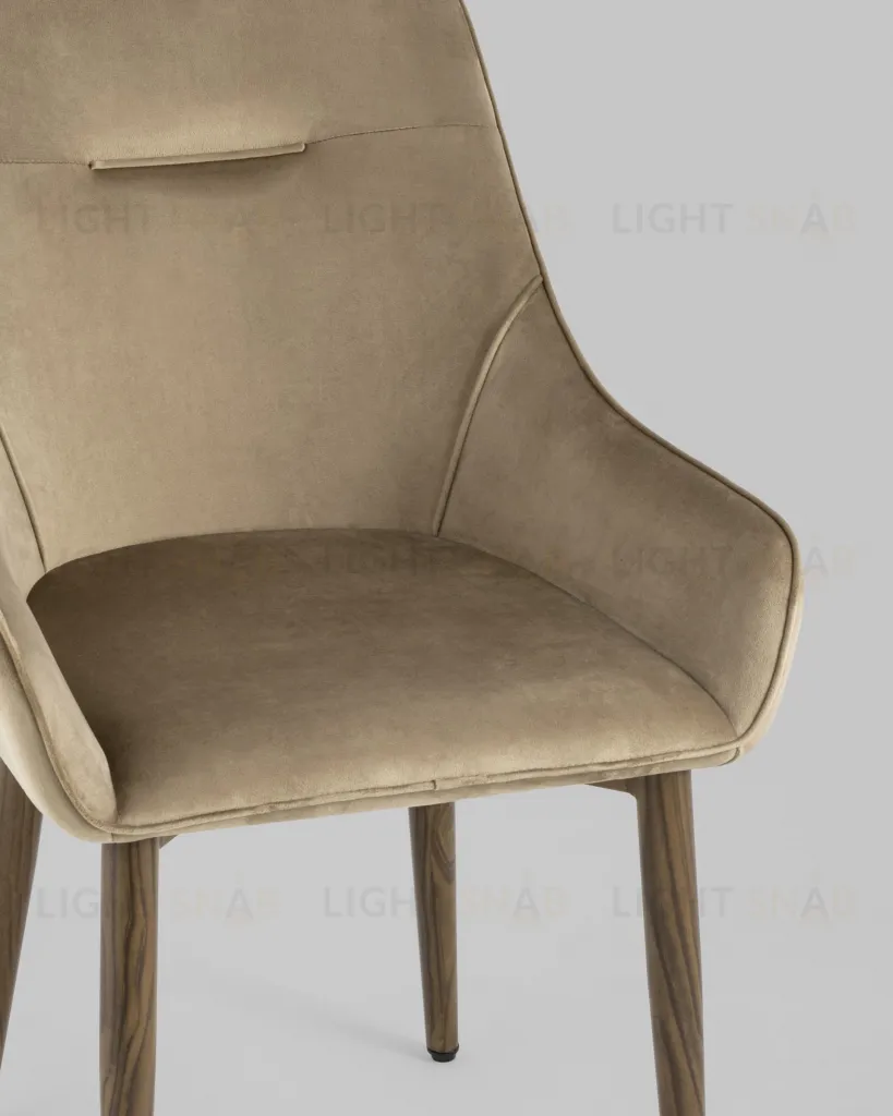 Стул Диана велюр бежевый 4 шт УТ000037399