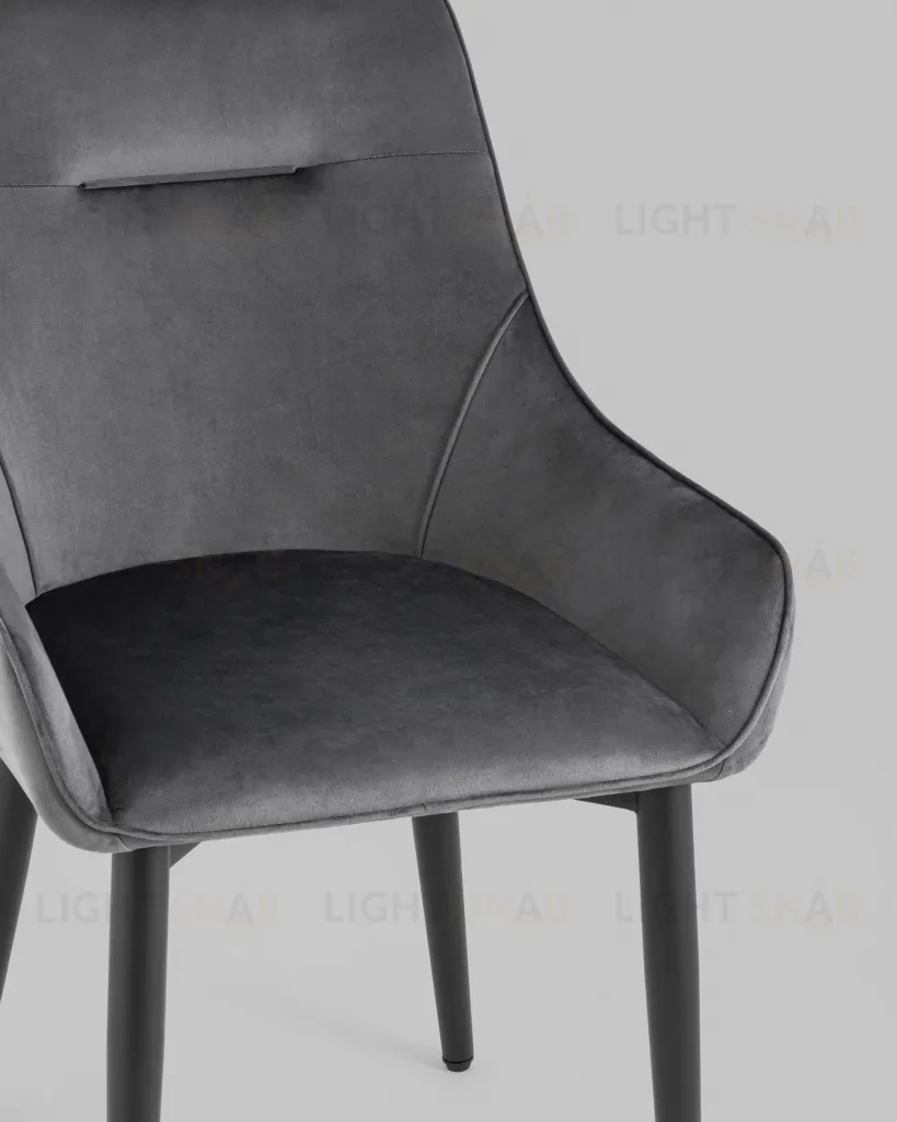 Стул Диана велюр серый 4 шт УТ000037413