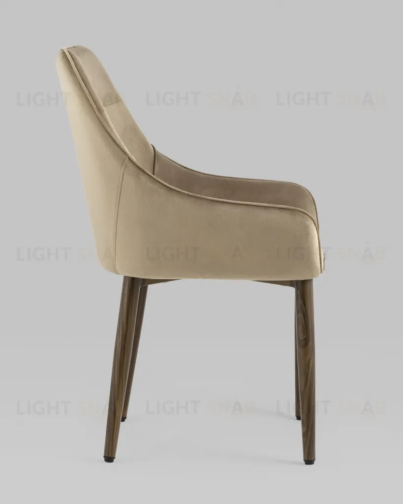 Стул Диана велюр бежевый 4 шт УТ000037399