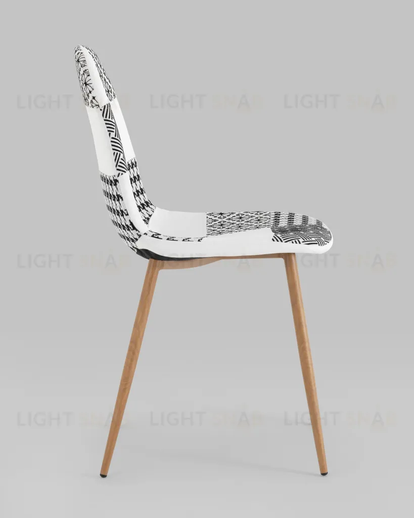 Стул Валенсия SN пэчворк черно-белый 4 шт УТ000037337