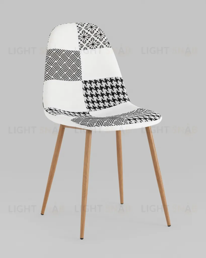 Стул Валенсия SN пэчворк черно-белый 4 шт УТ000037337