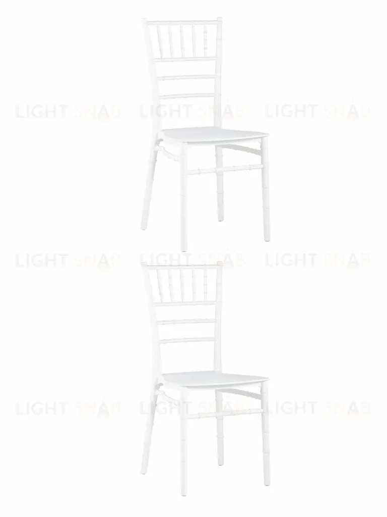 Стул Chiavari (Кьявари) пластик белый 2 шт. УТ000037173