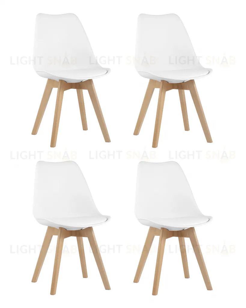 Стул FRANKFURT белый 4 шт. УТ000036608