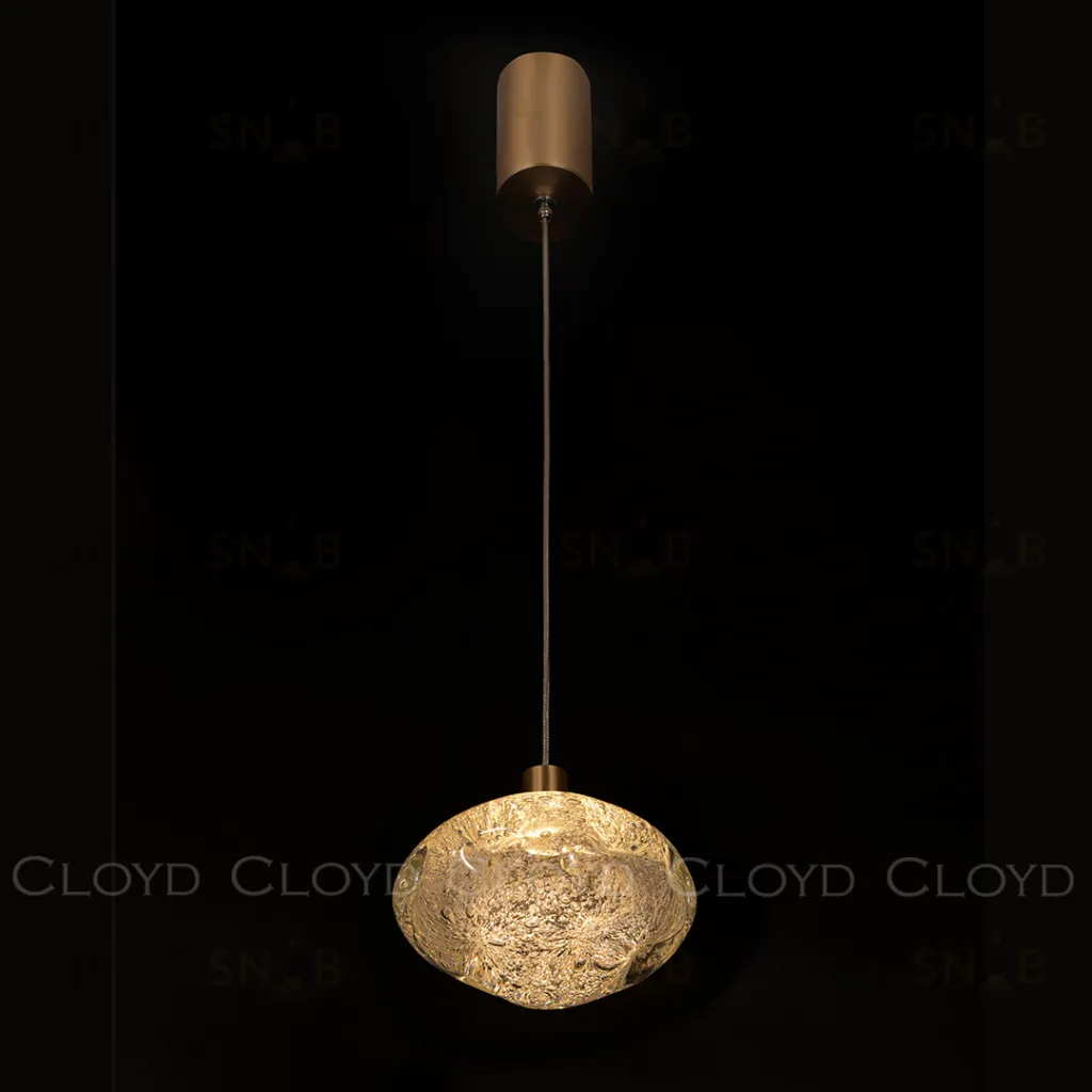  Подвесной светильник Cloyd VOCAL P1 / латунь - прозрачн. стекло (арт.11345)  11345