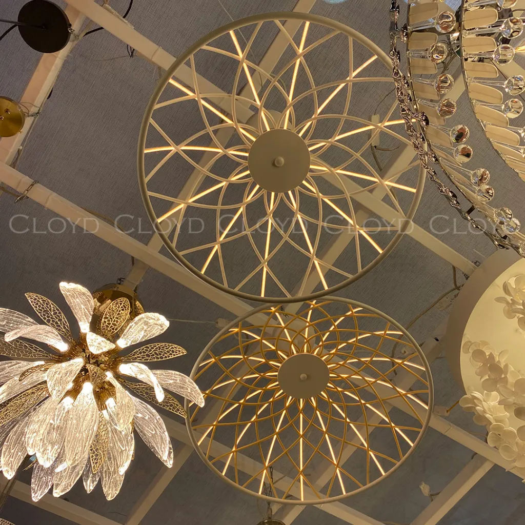  Люстра Cloyd COCKLICO C1 / Ø60 см - желтый - белый (арт.11412)  11412