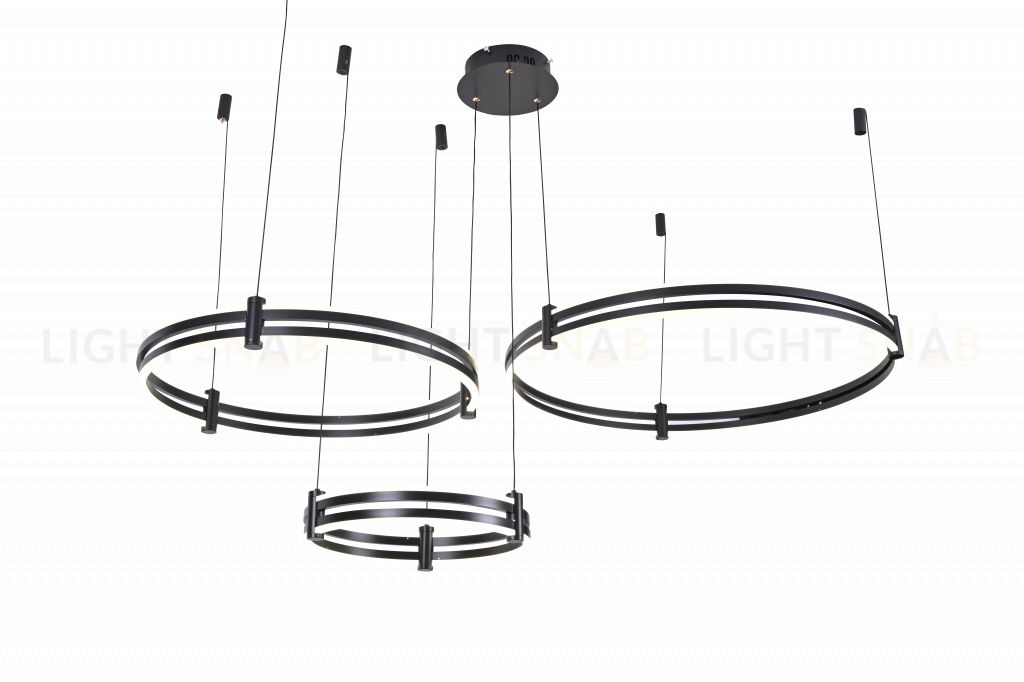 Подвесной светильник Zortes DUBLE-R ZRS.27510.03, Мощность - 228Вт, Тип лампы: LED, В -1500мм/350мм / Ш - Ø400мм+600мм+800мм ZRS.27510.03